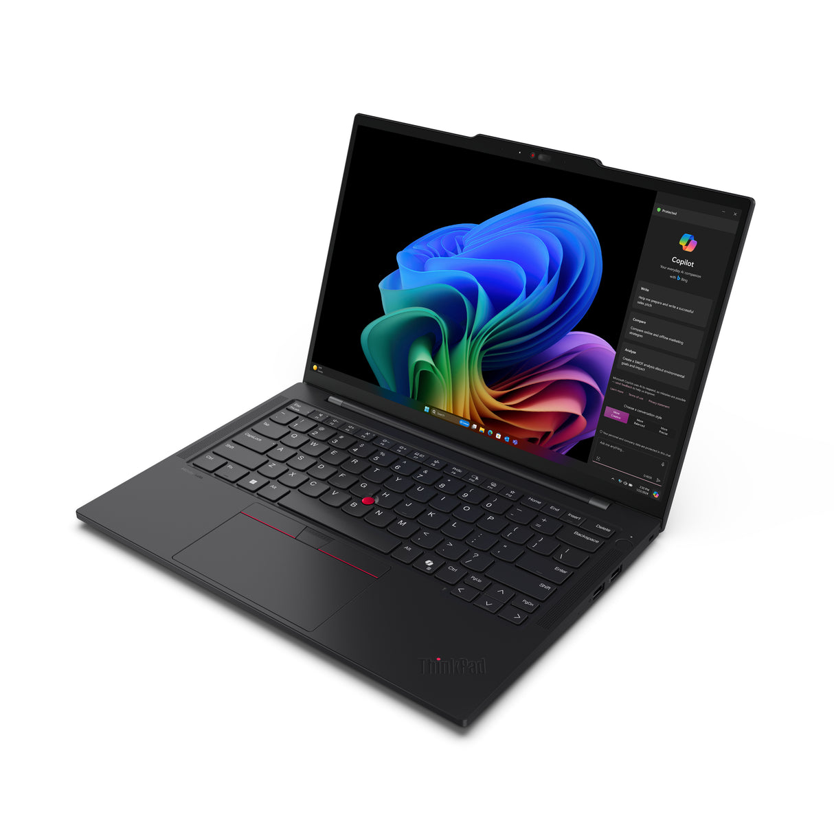 Lenovo ThinkPad T14s Gen 6 (Snapdragon) Copilot+ PC X1E-78-100 Laptop 35.6 cm (14") Touchscreen WUXGA 32 GB LPDDR5x-SDRAM 512 GB SSD Wi-Fi 7 (802.11be) Windows 11 Pro English Black - 21N10023US LENOVO