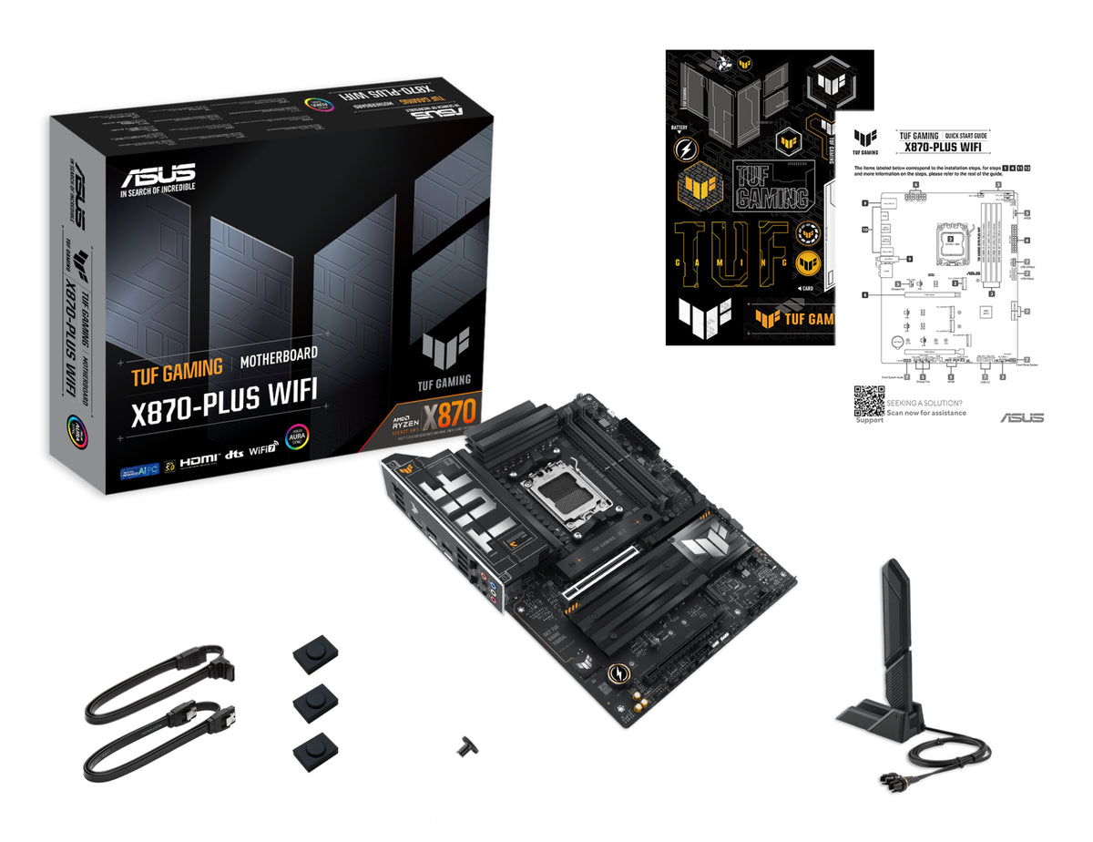 ASUS TUF GAMING X870-PLUS WIFI AMD X870 Socket AM5 ATX - TUF GAMING X870-PLUS WIFI