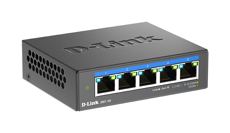 D-Link 5-Port 2.5G Multi-Gigabit Desktop Switch - DMS-105 D-LINK