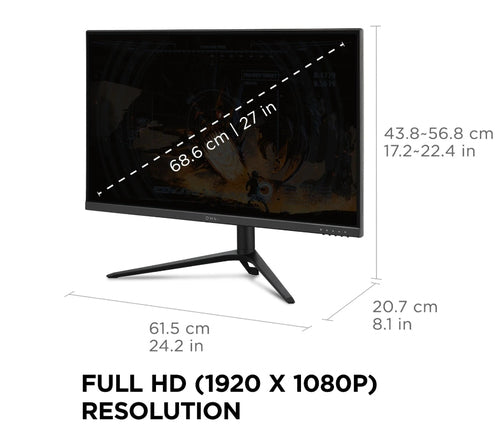 Viewsonic VX Series VX2728J computer monitor 68.6 cm (27") 1920 x 1080 pixels Full HD LED Black - VX2728J