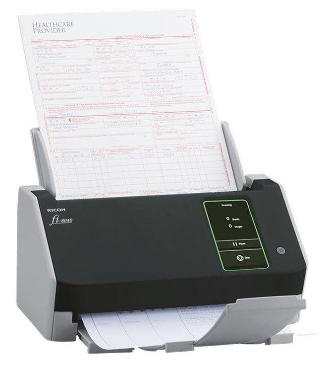 Ricoh FI-8040 ADF + Manual feed scanner 600 x 600 DPI A4 Black, Grey - CG01000-310059