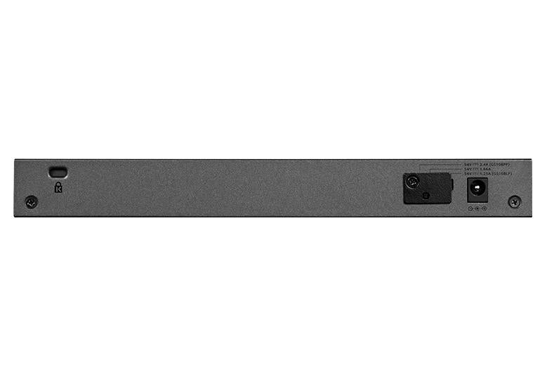 NETGEAR GS108PP Unmanaged Gigabit Ethernet (10/100/1000) Power over Ethernet (PoE) Black - GS108PP-100NAS