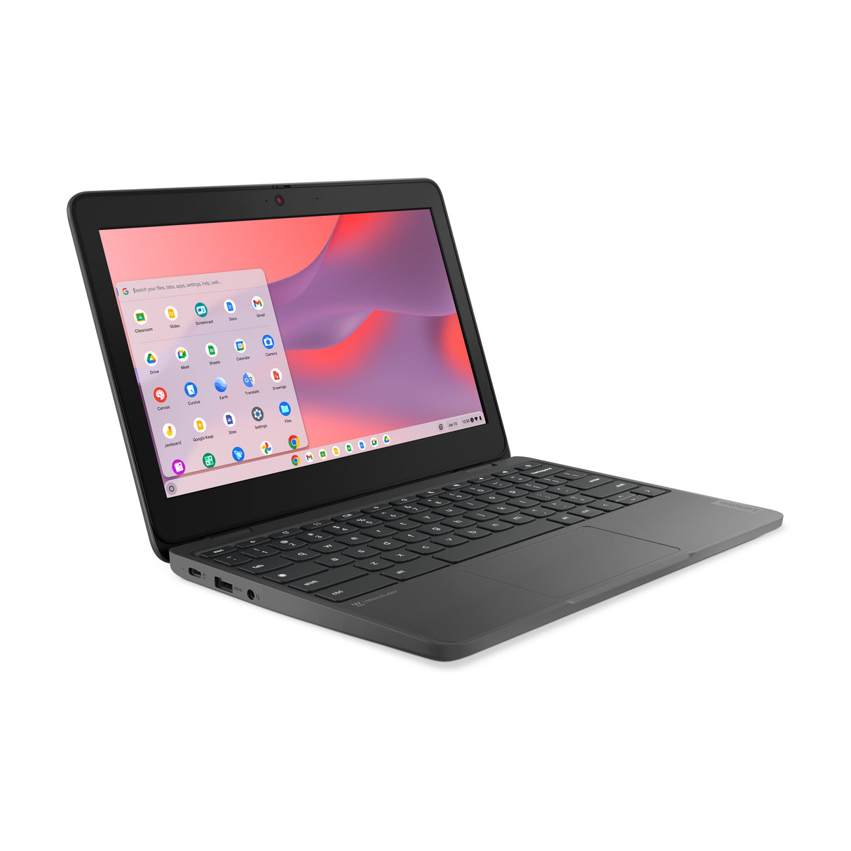 Lenovo 100e Chromebook Gen 4 MediaTek Kompanio 520 29.5 cm (11.6") HD 8 GB LPDDR4x-SDRAM 64 GB eMMC Wi-Fi 6 (802.11ax) ChromeOS English Grey - 82W0001FUS LENOVO