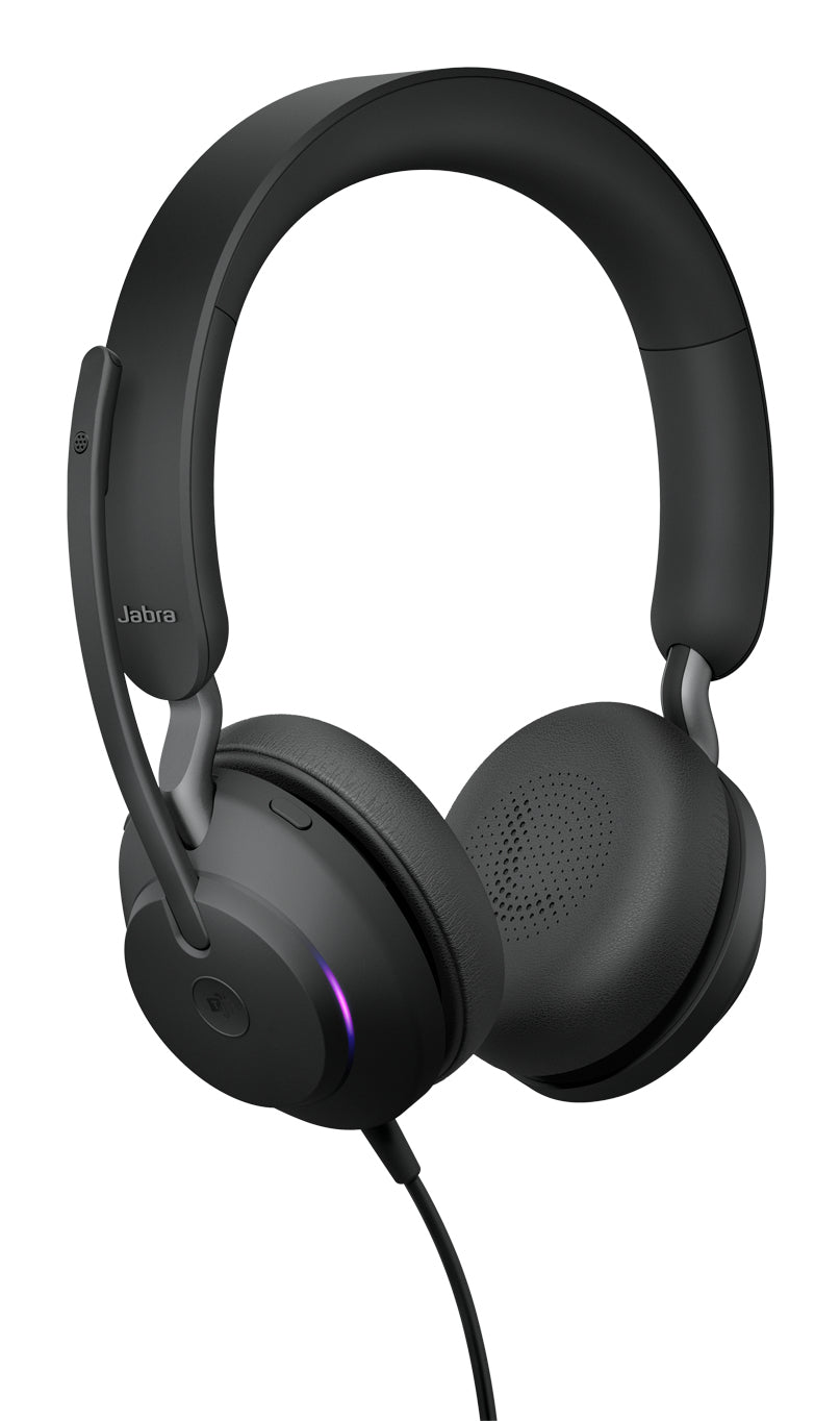 Jabra Evolve2 40 SE MS Stereo Headset Wired Head-band Calls/Music USB Type-C / USB Type-A Black - 24189-999-799-01 JABRA