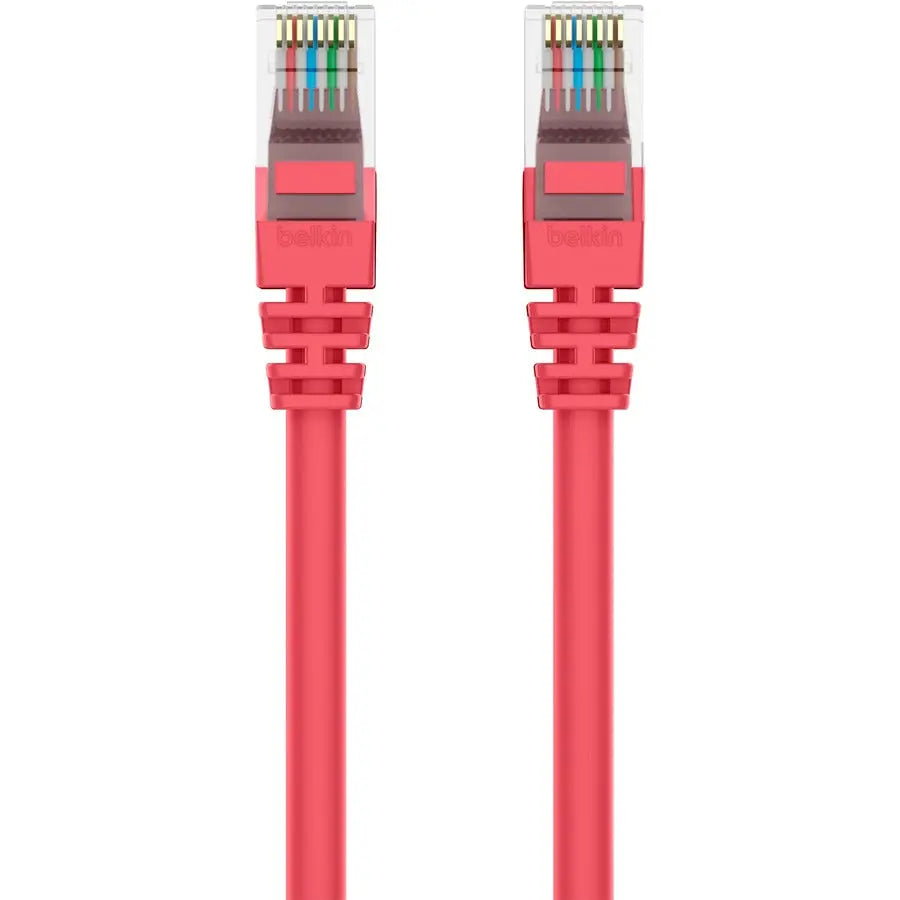BELKIN Belkin Cat.6 Patch Cable - RJ-45 Male - RJ-45 Male - 8ft - Red - A3L980-08-RED-S