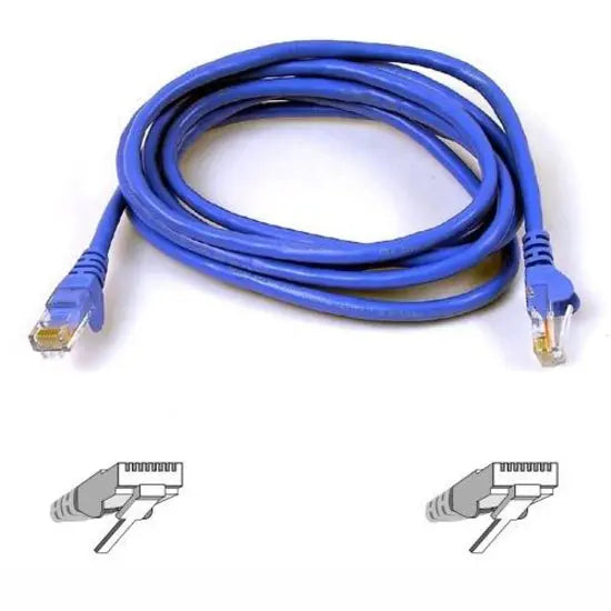 BELKIN Belkin Cat. 6 UTP Patch Cable - RJ-45 Male - RJ-45 Male - 6ft - Blue - A3L980-06-BLU-S