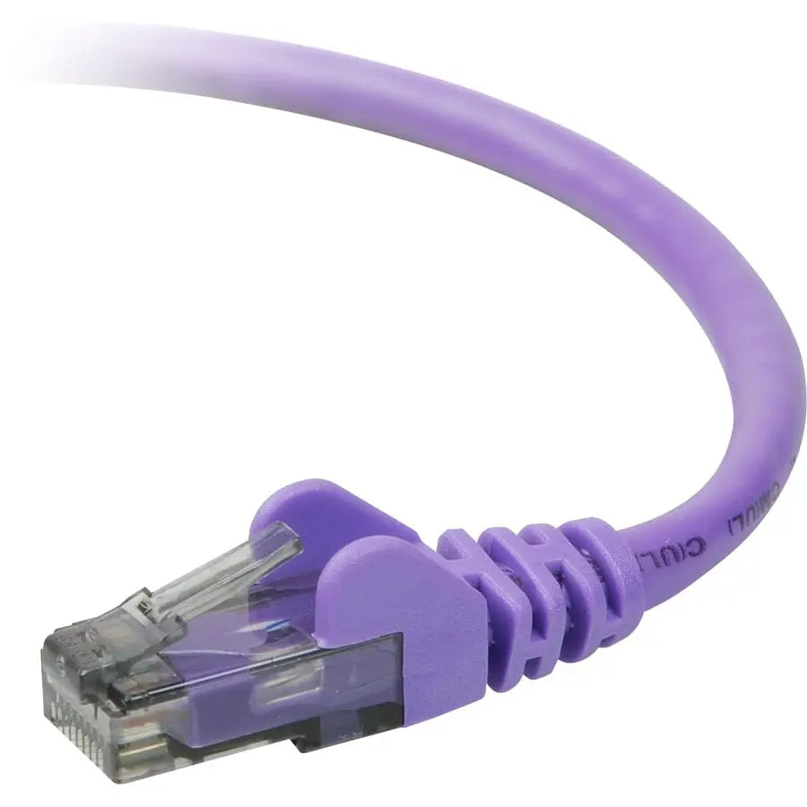BELKIN Belkin Cat. 6 UTP Patch Cable - RJ-45 Male - RJ-45 Male - 7ft - Purple - A3L980-07-PUR-S