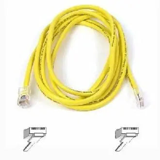 BELKIN Belkin Cat. 6 UTP Patch Cable - RJ-45 Male - RJ-45 Male - 8ft - Yellow - A3L980-08-YLW-S