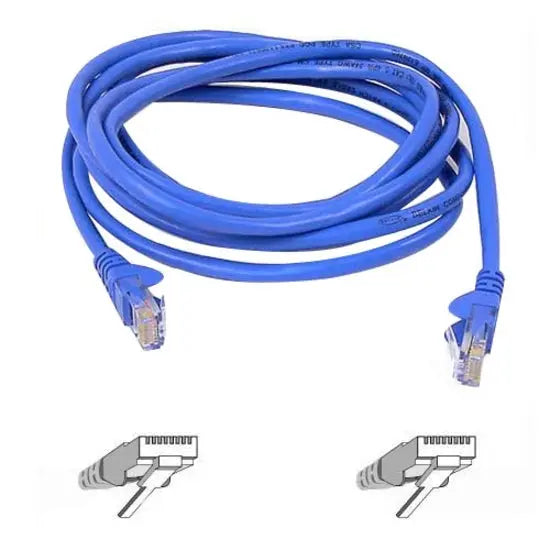 BELKIN Belkin Cat5e Network Cable - RJ-45 Male Network - RJ-45 Male Network - 15ft - Blue - A3L791-15-BLU-S