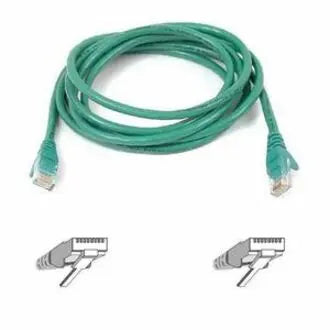 BELKIN Belkin Cat5e Patch Cable - RJ-45 Male Network - RJ-45 Male Network - 10ft - Green - A3L791-10-GRN