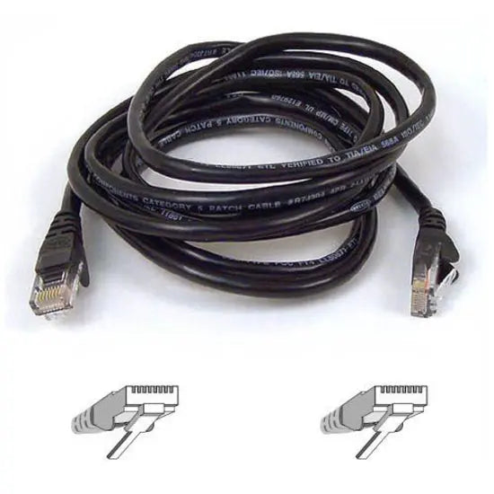 BELKIN Belkin Cat5e Patch Cable - RJ-45 Male Network - RJ-45 Male Network - 25ft - Black - A3L791-25-BLK