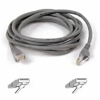 BELKIN Belkin Cat5e Patch Cable - RJ-45 Male Network - RJ-45 Male Network - 2ft - Gray - A3L791-02