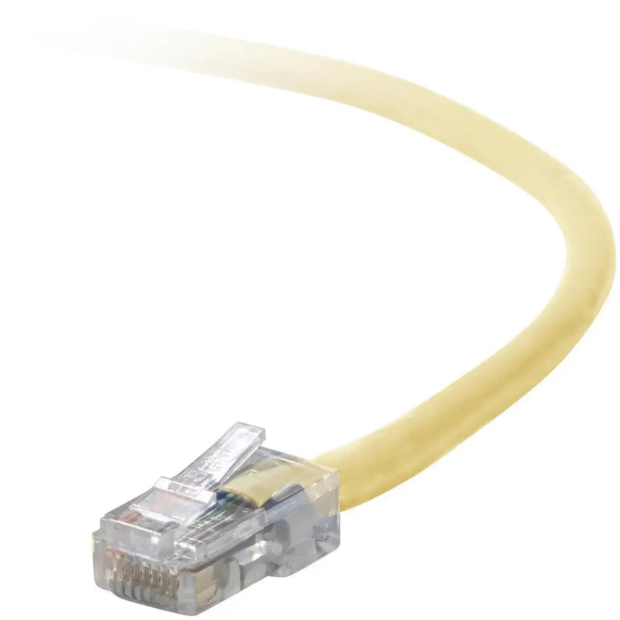 BELKIN Belkin Cat5e Patch Cable - RJ-45 Male - RJ-45 Male - 12" - Yellow - A3L791-01-YLW