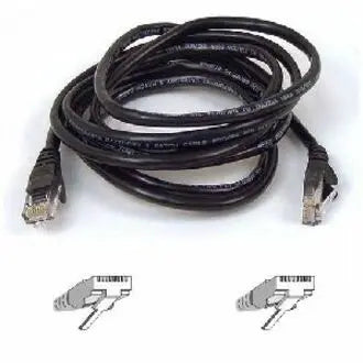 BELKIN Belkin Cat5e Patch Cable - RJ-45 Male - RJ-45 Male - 6ft - Black - A3L791-06-BLK