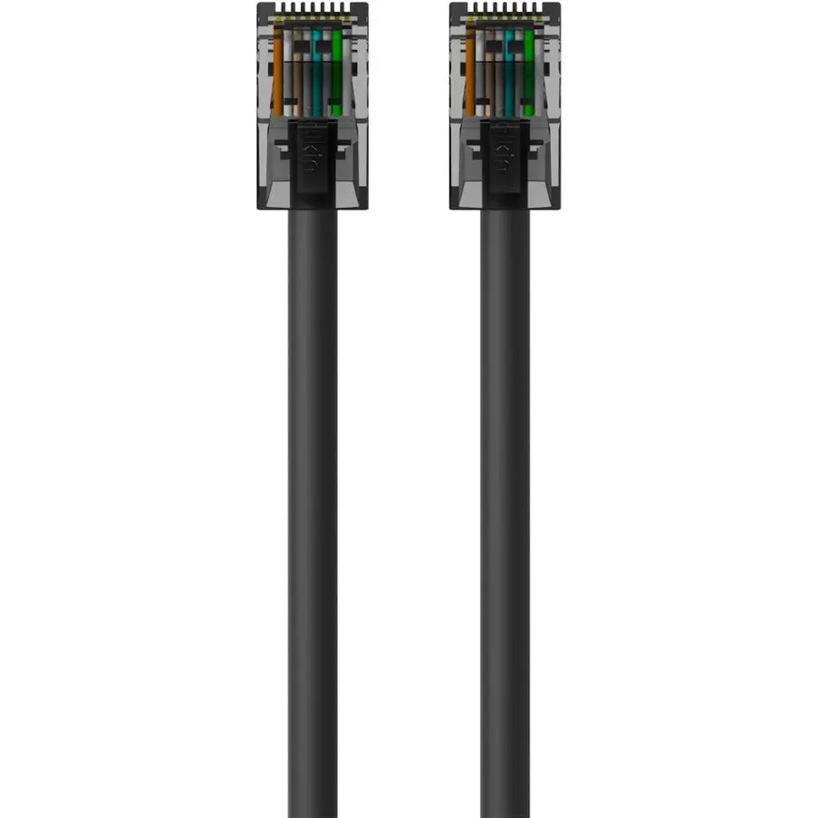BELKIN Belkin CAT6 Ethernet Patch Cable, RJ45, M/M - 3 ft Category 6 Network Cable for Network Device, Router, Modem - First End: 1 x RJ-45 Network - Male - Second End: 1 x RJ-45 Network - Male - 1 Gbit/s - ... - A3L980-03-BLK