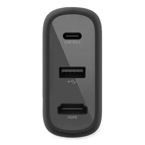 BELKIN BELKIN Connect 46.5W Multi-Port Power Hub for USB-C Laptop or Nintendo Switch, 3 Ports, Black - AVC010TTBK