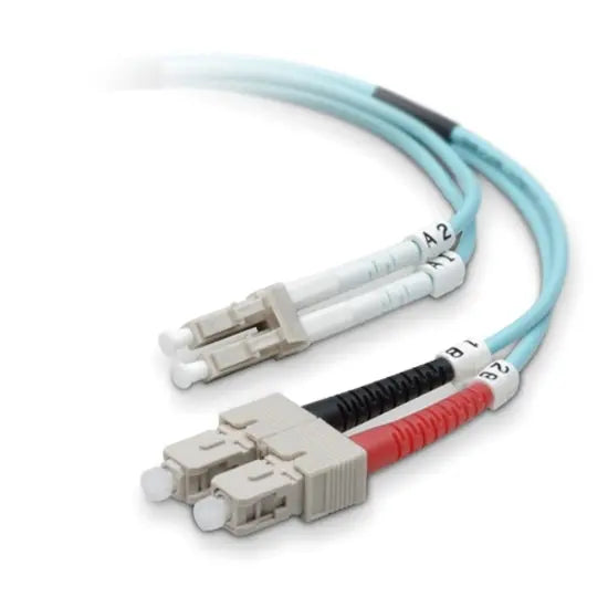 BELKIN Belkin Fiber Optic Duplex Patch Cable - LC Male - SC Male - 32.81ft - Aqua - F2F402L7-10M-G