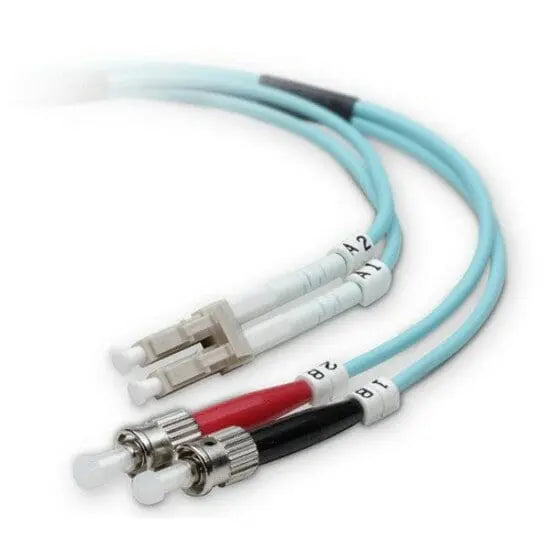 BELKIN Belkin Fiber Optic Patch Cable - LC Male - ST Male - 65.62ft - Aqua - F2F402L0-20M-G