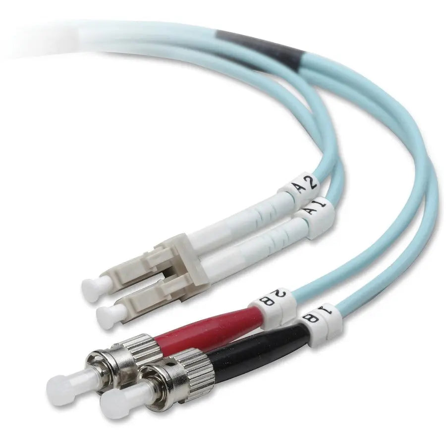 BELKIN Belkin Fiber Optic Patch Cable - LC Male - ST Male - 9.84ft - Aqua - F2F402L0-03M-G
