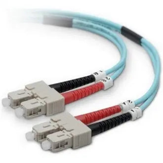 BELKIN Belkin Fiber Optic Patch Cable - SC Male - SC Male - 9.84ft - Aqua - F2F40277-03M-G