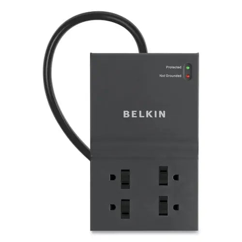 BELKIN BELKIN Home/Office Surge Protector, 8 AC Outlets, 12 ft Cord, 3,390 J, Dark Gray - BE108230-12
