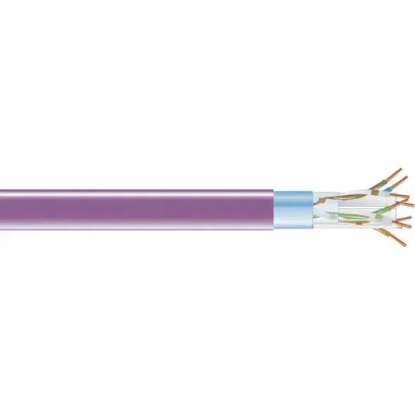 BLACK BOX Black Box CAT6 400-MHz Solid Bulk Cable F/UTP CMR PVC PR 1000FT Spool - 1000 ft Category 6 Network Cable for Network Device - First End: Bare Wire - Second End: Bare Wire - 1 Gbit/s - Shielding - CMR - EVNSL0609A-1000