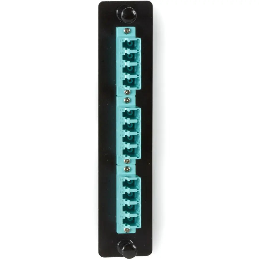 BLACK BOX Black Box Network Patch Panel - 12 Port(s) - 12 x Duplex - Aqua - JPM456C