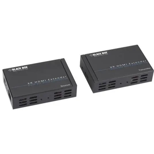 BLACK BOX Black Box XR HDMI and IR Extender - 1 Input Device - 1 Output Device - 328.08 ft Range - 2 x Network (RJ-45) - 1 x HDMI In - 1 x HDMI Out - Full HD - 1920 x 1080 - Twisted Pair - Category 6 - Wall Mou - VX-HDMI-TP-100M