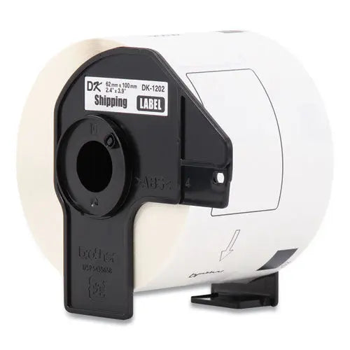 BROTHER BROTHER Die-Cut Shipping Labels, 2.4 x 3.9, White, 300 Labels/Roll, 24 Rolls/Pack - DK120224PK
