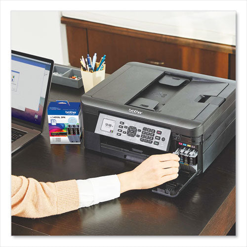 BROTHER BROTHER High-Yield Ink, 500 Page-Yield, Cyan/Magenta/Yellow, 3/Pack - LC401XL3PKS