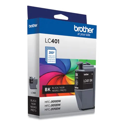 BROTHER BROTHER Ink, 200 Page-Yield, Black - LC401BKS