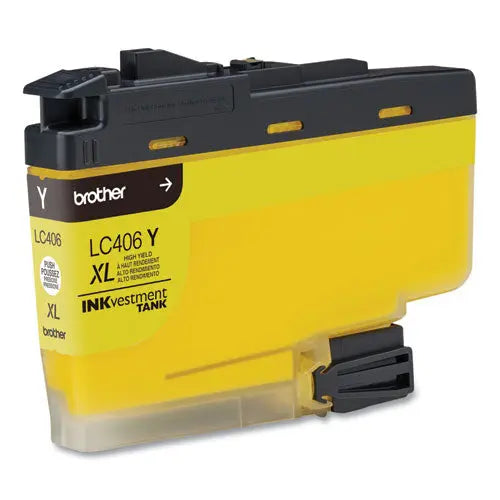 BROTHER BROTHER INKvestment High-Yield Ink, 5,000 Page-Yield, Yellow - LC406XLYS