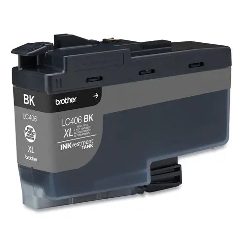 BROTHER BROTHER INKvestment High-Yield Ink, 6.000 Page-Yield, Black - LC406XLBKS