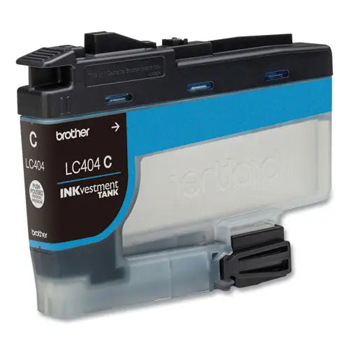BROTHER BROTHER INKvestment Ink, 750 Page-Yield, Cyan - LC404CS