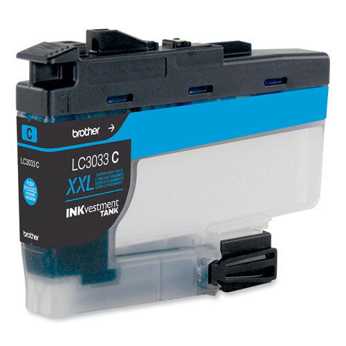 BROTHER BROTHER INKvestment Super High-Yield Ink, 1,500 Page-Yield, Cyan - LC3033C