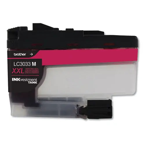 BROTHER BROTHER INKvestment Super High-Yield Ink, 1,500 Page-Yield, Magenta - LC3033M