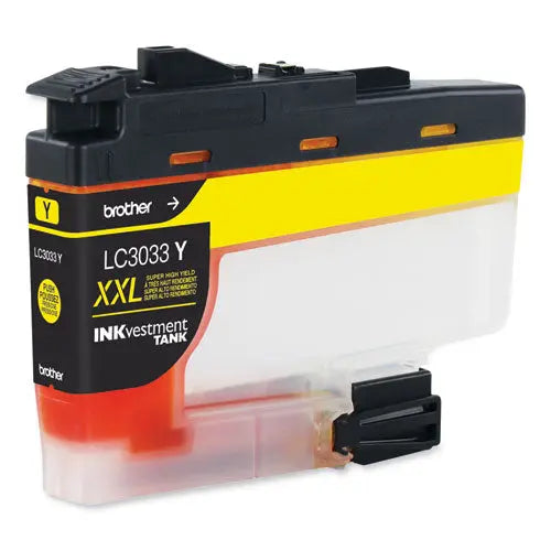 BROTHER BROTHER INKvestment Super High-Yield Ink, 1,500 Page-Yield, Yellow - LC3033Y