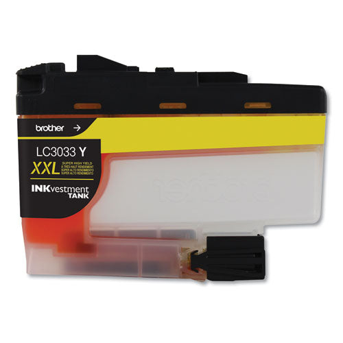 BROTHER BROTHER INKvestment Super High-Yield Ink, 1,500 Page-Yield, Yellow - LC3033Y