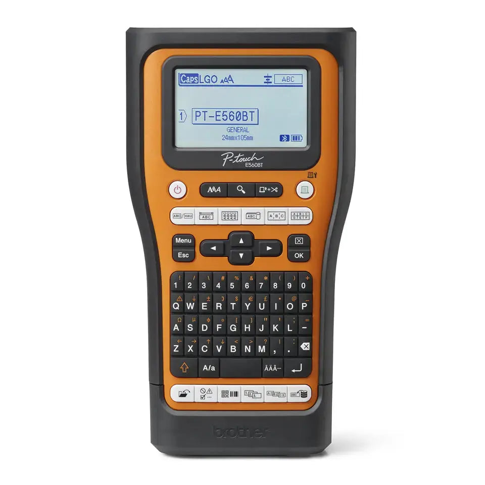 BROTHER Brother PT-E560BTVP label printer Thermal transfer 180 x 180 DPI 20 mm/sec Wired & Wireless HSE/TZe Bluetooth QWERTY - PTE560BTVP
