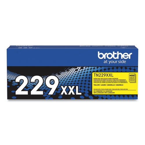 BROTHER BROTHER Super High-Yield Toner, 4,000 Page-Yield, Yellow - TN229XXLY