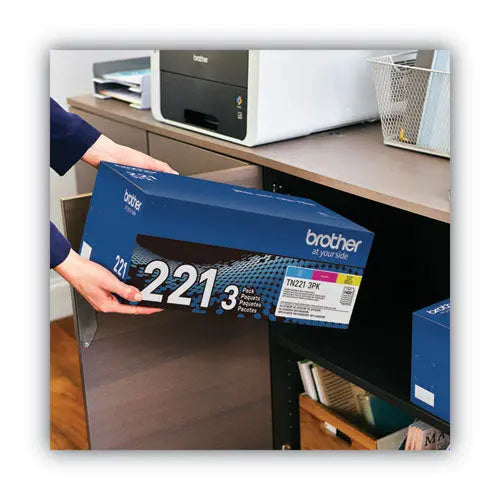 BROTHER BROTHER TN2213PK Toner, 1,400 Page-Yield, Cyan/Magenta/Yellow - TN2213PK