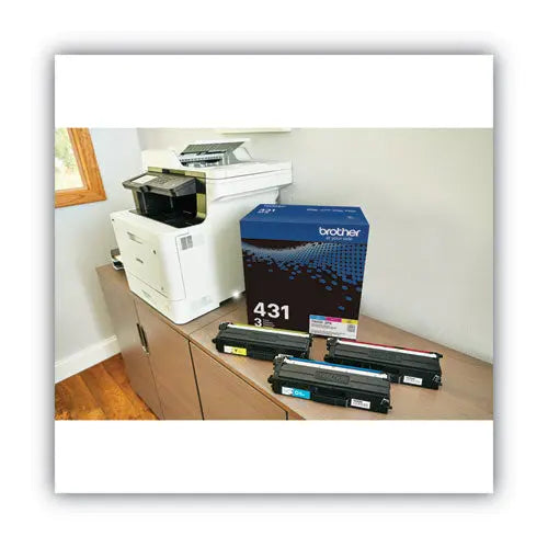 BROTHER BROTHER TN4313PK Toner, 1,800 Page-Yield, Cyan/Magenta/Yellow - TN4313PK