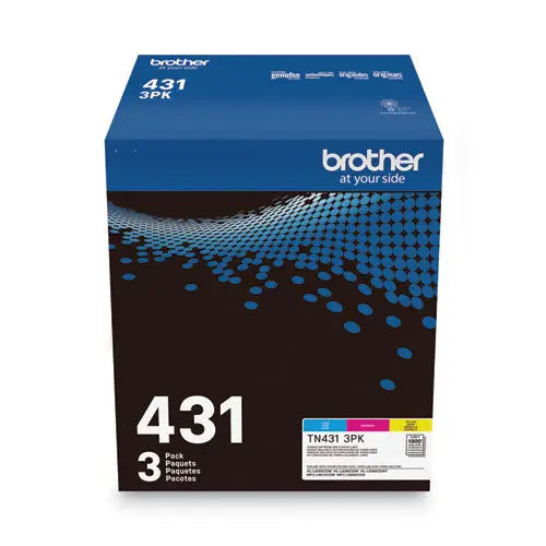 BROTHER BROTHER TN4313PK Toner, 1,800 Page-Yield, Cyan/Magenta/Yellow - TN4313PK