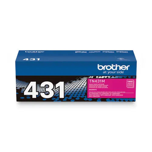 BROTHER BROTHER Toner, 1,800 Page-Yield, Magenta - TN431M