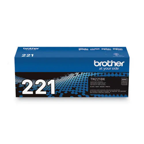 BROTHER BROTHER Toner, 2,500 Page-Yield, Black - TN221BK