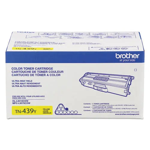 BROTHER BROTHER Ultra High-Yield Toner, 9,000 Page-Yield, Yellow - TN439Y