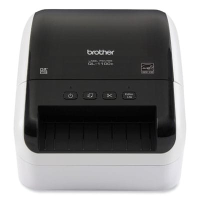BROTHER Thermal QL-1100C Wide Format Professional Label Printer, 69 Labels/min Print Speed, 5.9 x 8.7 x 6.7 - QL1100C