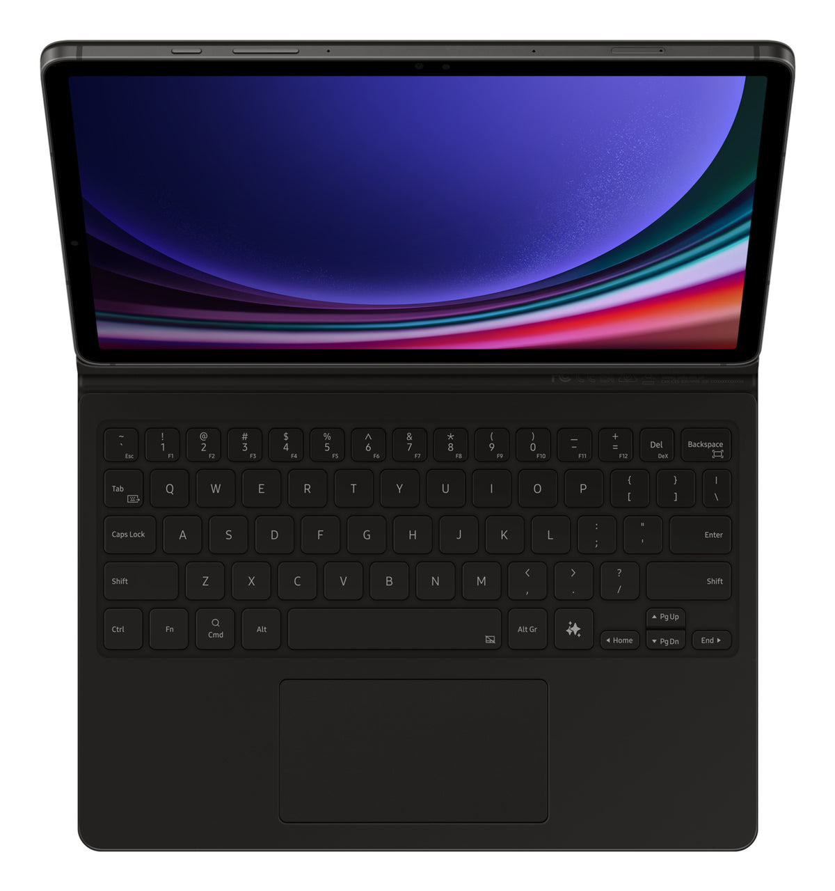 Samsung EF-DX725 QWERTY US English Pogo Pin Black - EF-DX725UBEGUJ