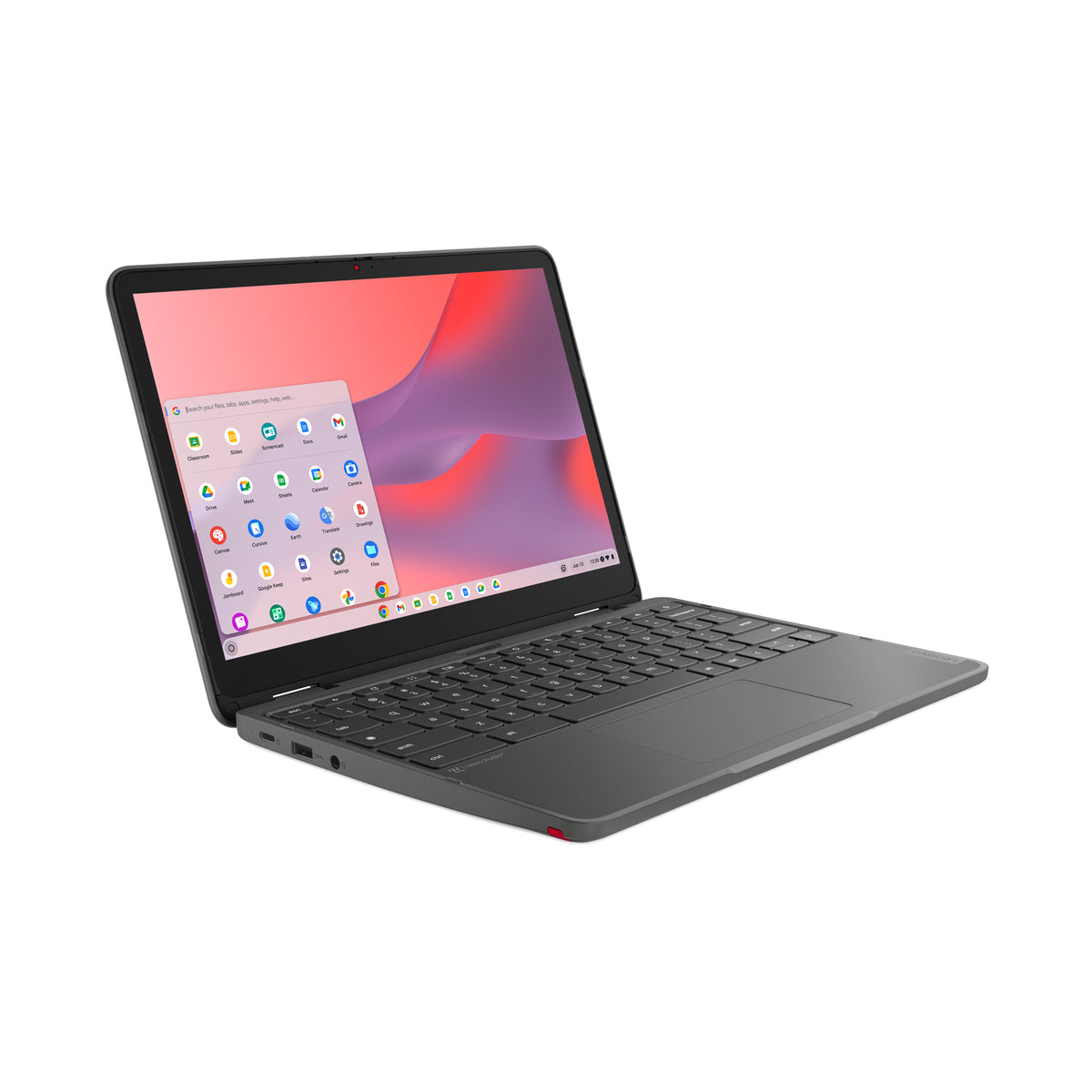Lenovo 500e Yoga Chromebook Gen 4 N200 31 cm (12.2") Touchscreen WUXGA 8 GB LPDDR5-SDRAM 128 GB eMMC Wi-Fi 6E (802.11ax) ChromeOS Grey - 82W40026US