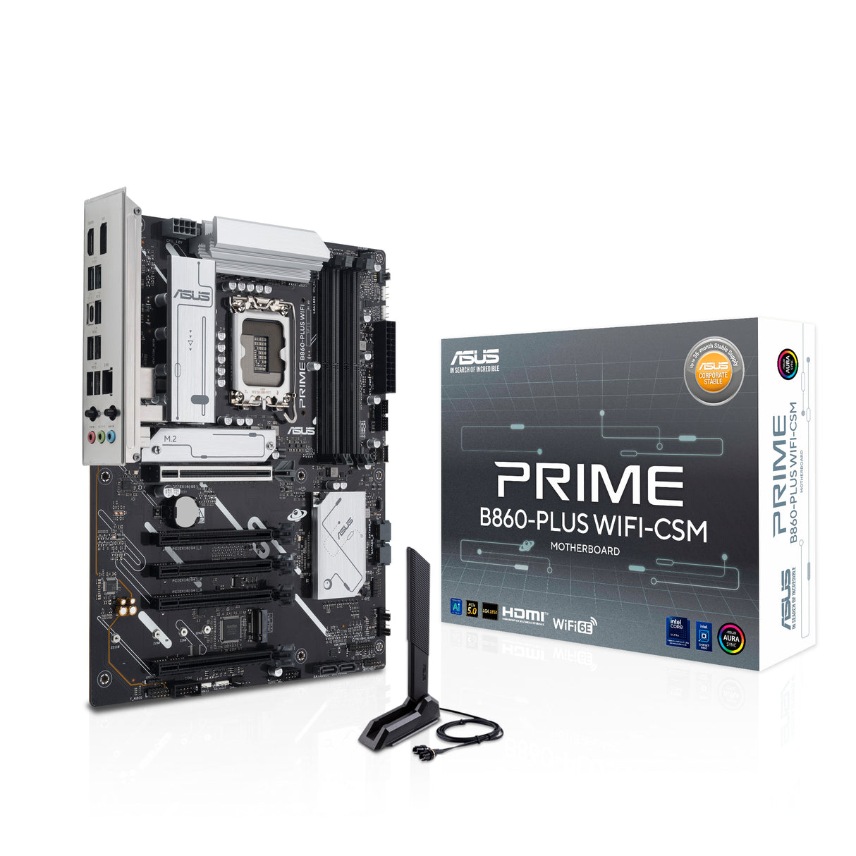 ASUS PRIME B860-PLUS WIFI-CSM motherboard Intel B860 LGA 1851 (Socket V1) ATX - PRIME B860-PLUS WIFI-CSM